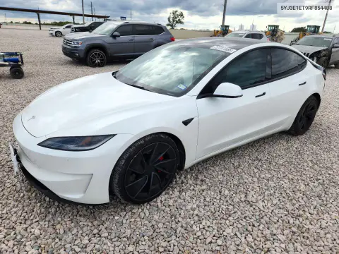5YJ3E1ET9RF854488 — 2024 Tesla Model 3, Задняя часть, фото до ремонта