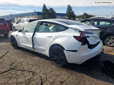2025 Tesla Model 3 VIN 5YJ3E1ET6SF033922 фото 2