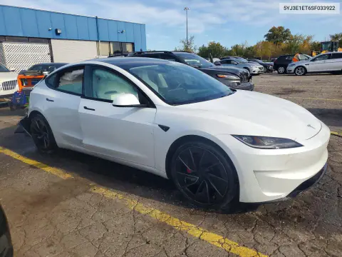 2025 Tesla Model 3 VIN 5YJ3E1ET6SF033922 фото 4