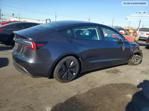 2025 Tesla Model 3 VIN 5YJ3E1EA0SF045885 фото 3
