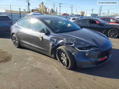 2025 Tesla Model 3 VIN 5YJ3E1EA0SF045885 фото 4