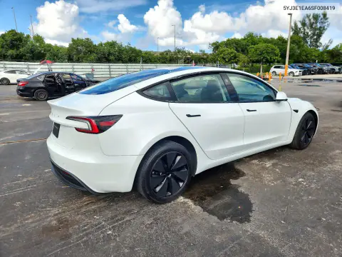 2025 Tesla Model 3 VIN 5YJ3E1EA6SF008419 фото 3