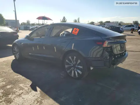 2025 Tesla Model 3 VIN 5YJ3E1EA9SF024730 фото 2