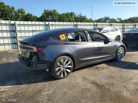 2025 Tesla Model 3 VIN 5YJ3E1EA9SF024730 фото 3