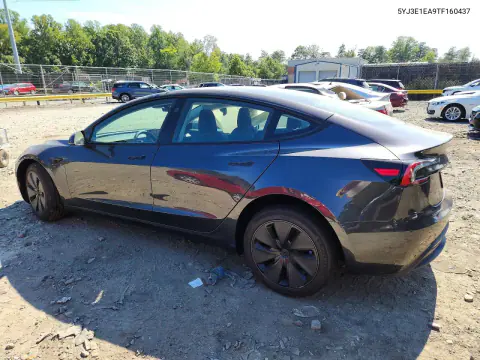 2026 Tesla Model 3 VIN 5YJ3E1EA9TF160437 фото 2