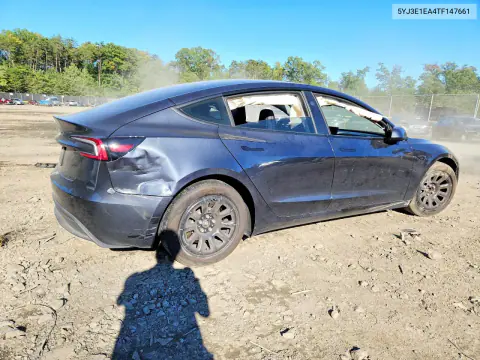 2026 Tesla Model 3 VIN 5YJ3E1EA4TF147661 фото 3