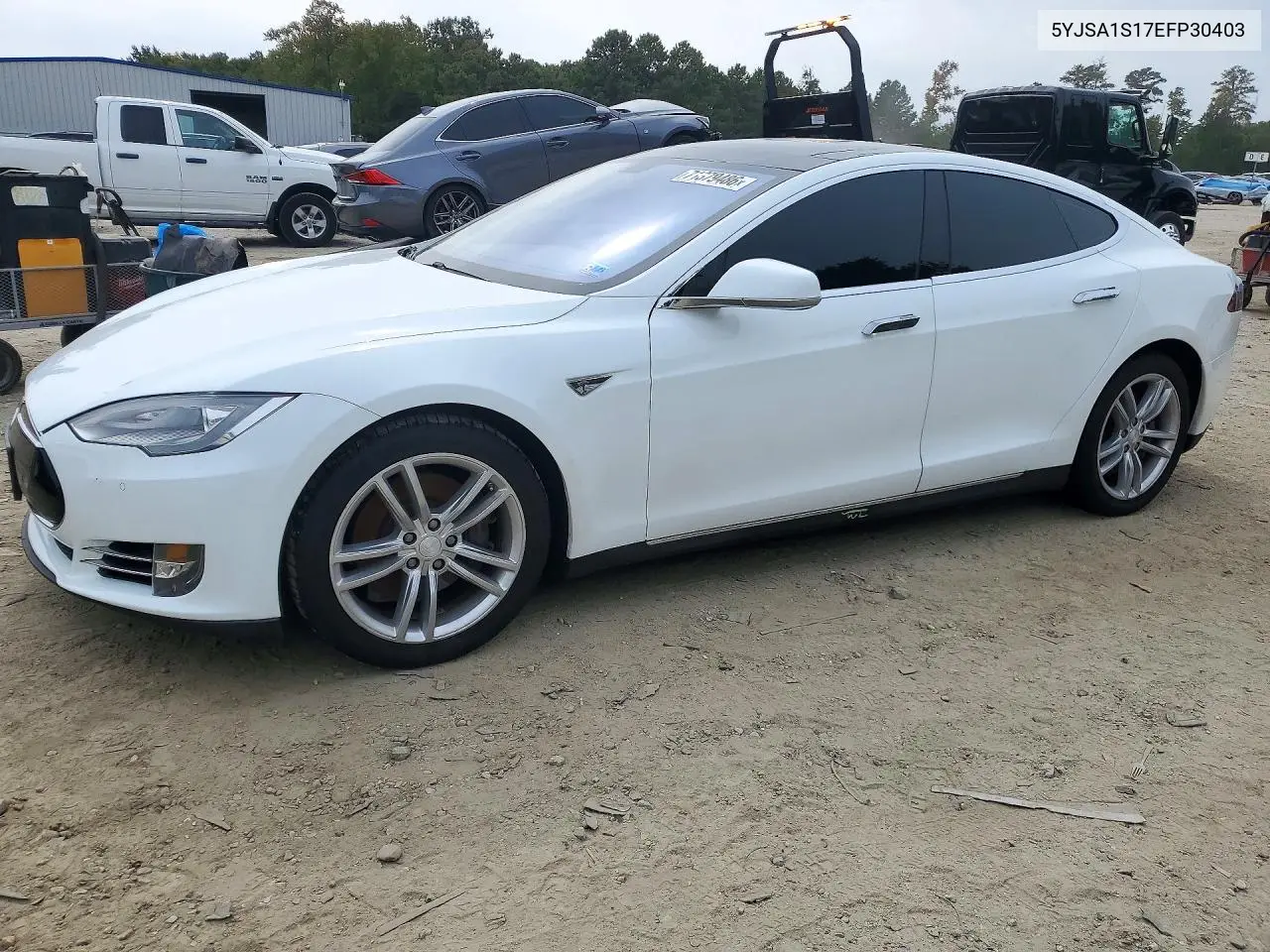 2014 Tesla Model S VIN 5YJSA1S17EFP30403 фото 1