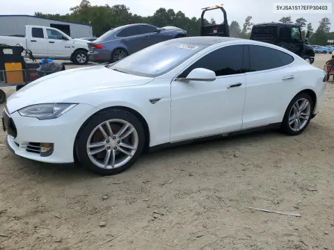 5YJSA1S17EFP30403 — 2014 Tesla Model S, Подтопление, фото до ремонта