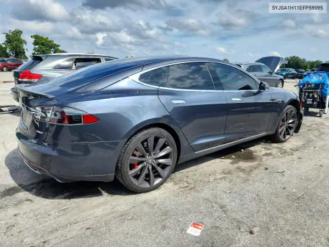 2014 Tesla Model S VIN 5YJSA1H11EFP59595 фото 3