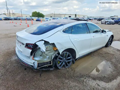 5YJSA1S25FF096082 — 2015 Tesla Model S, фото 3 с аукциона Copart 22.10.2026, Передняя часть