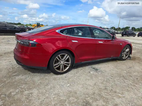2015 Tesla Model S 90D VIN 5YJSA1V23FF097565 фото 3