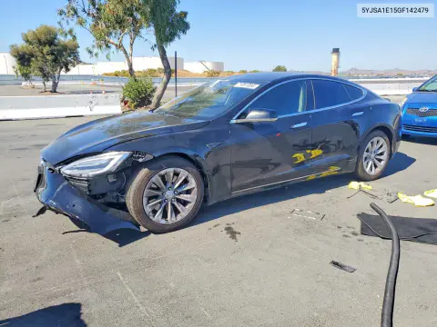 5YJSA1E15GF142479 — 2016 Tesla Model S, Передняя часть, фото до ремонта