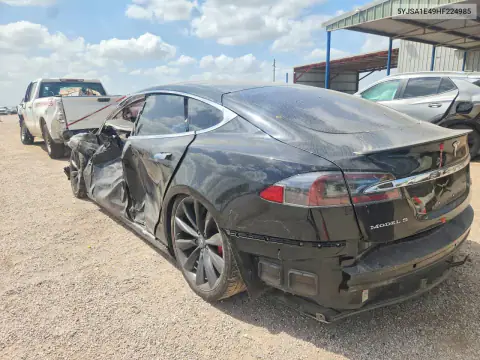 5YJSA1E49HF224985 — 2017 Tesla Model S, фото 2 с аукциона Copart 15.10.2026, Пожар