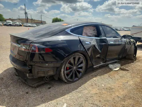 5YJSA1E49HF224985 — 2017 Tesla Model S, фото 3 с аукциона Copart 15.10.2026, Пожар