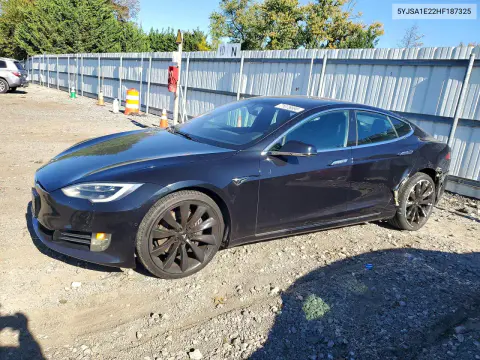 5YJSA1E22HF187325 — 2017 Tesla Model S, Задняя часть, фото до ремонта