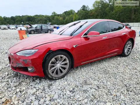 5YJSA1E10HF209443 — 2017 Tesla Model S, Передняя часть, фото до ремонта