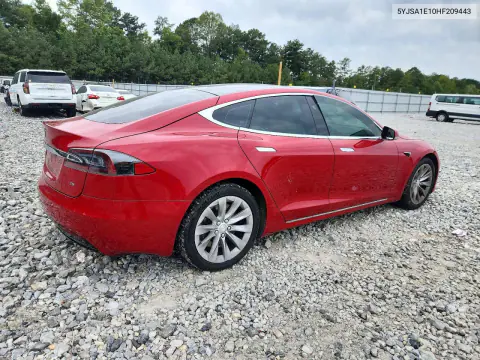 2017 Tesla Model S VIN 5YJSA1E10HF209443 фото 3
