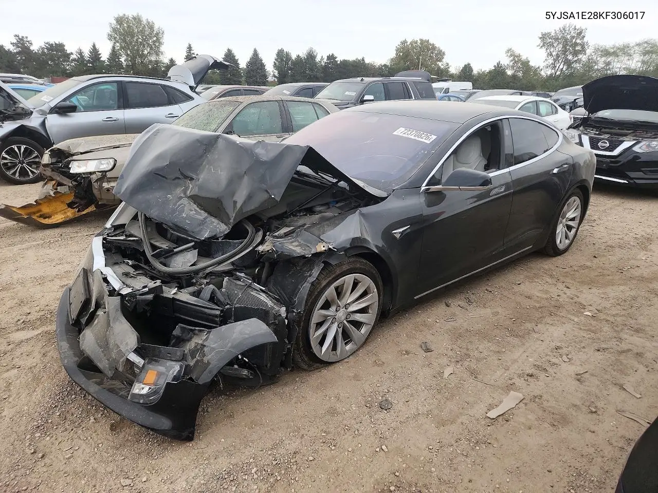 2019 Tesla Model S VIN 5YJSA1E28KF306017 фото 1