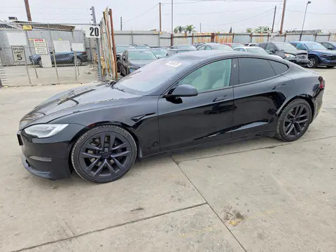 5YJSA1E64MF436978 — 2021 Tesla Model S, Задняя часть (Rear End), фото до ремонта