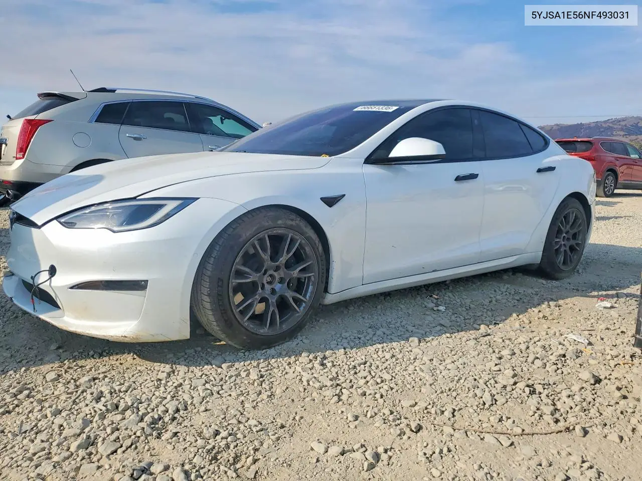 2022 Tesla Model S VIN 5YJSA1E56NF493031 фото 1