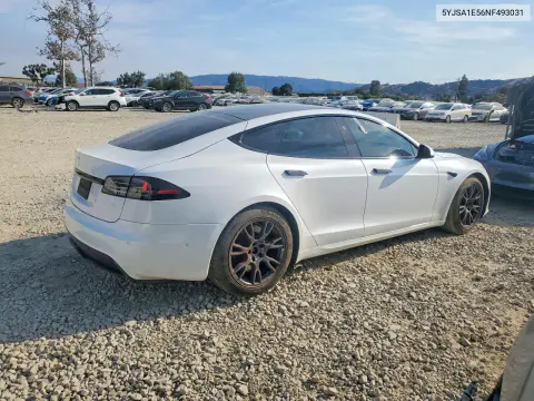 2022 Tesla Model S VIN 5YJSA1E56NF493031 фото 3