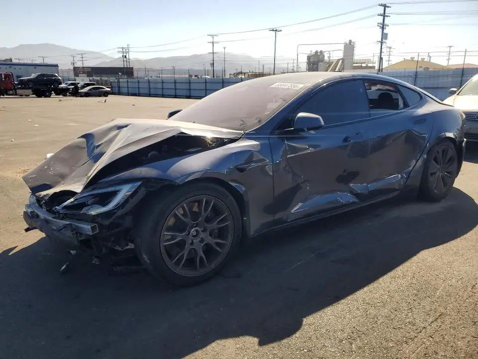 5YJSA1E51NF492837 Tesla Model S 2022 — повреждение Передняя часть, фото до ремонта