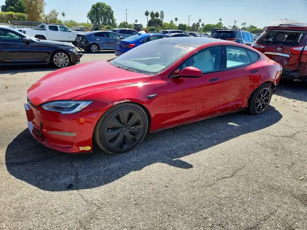 5YJSA1E61NF470636 — 2022 Tesla Model S, Задняя часть (Rear End), фото до ремонта