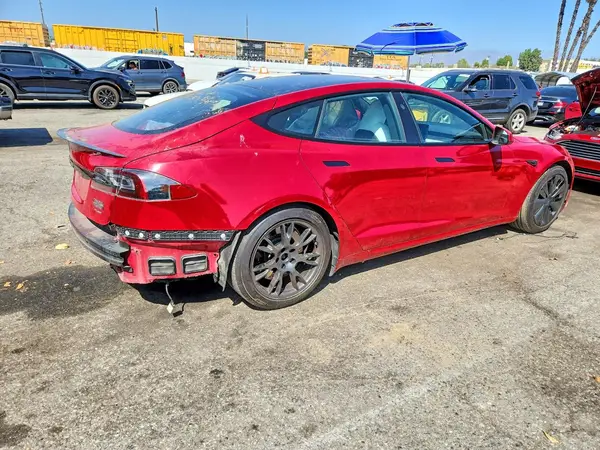 5YJSA1E61NF470636 — 2022 Tesla Model S, фото 3 с аукциона Copart, Задняя часть