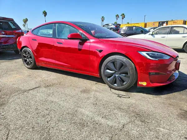 5YJSA1E61NF470636 — 2022 Tesla Model S, фото 4 с аукциона Copart, Задняя часть