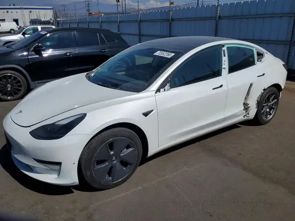 5YJ3E1EA8NF317247 — 2022 Tesla Model S, Задняя часть (Rear End), фото до ремонта