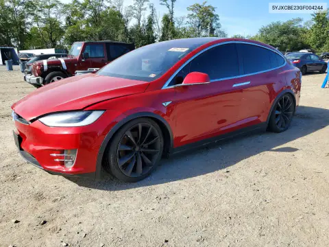5YJXCBE23GF004244 — 2016 Tesla Model X, Мелкие вмятины и царапины, фото до ремонта