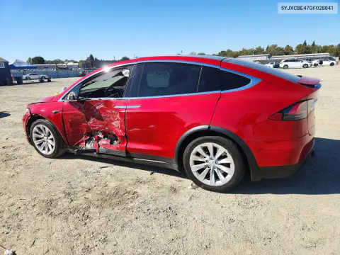 2016 Tesla Model X VIN 5YJXCBE47GF028841 фото 2