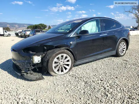 5YJXCBE25GF028514 — 2016 Tesla Model X, Передняя часть, фото до ремонта