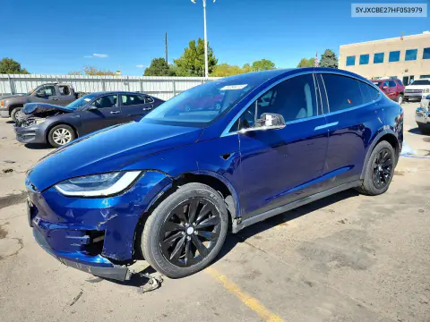 5YJXCBE27HF053979 — 2017 Tesla Model X, Передняя часть, фото до ремонта