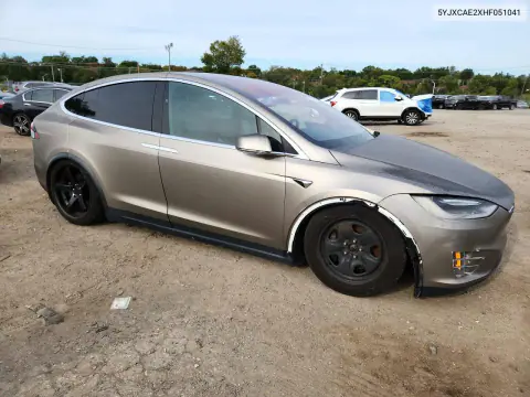 2017 Tesla Model X VIN 5YJXCAE2XHF051041 фото 4