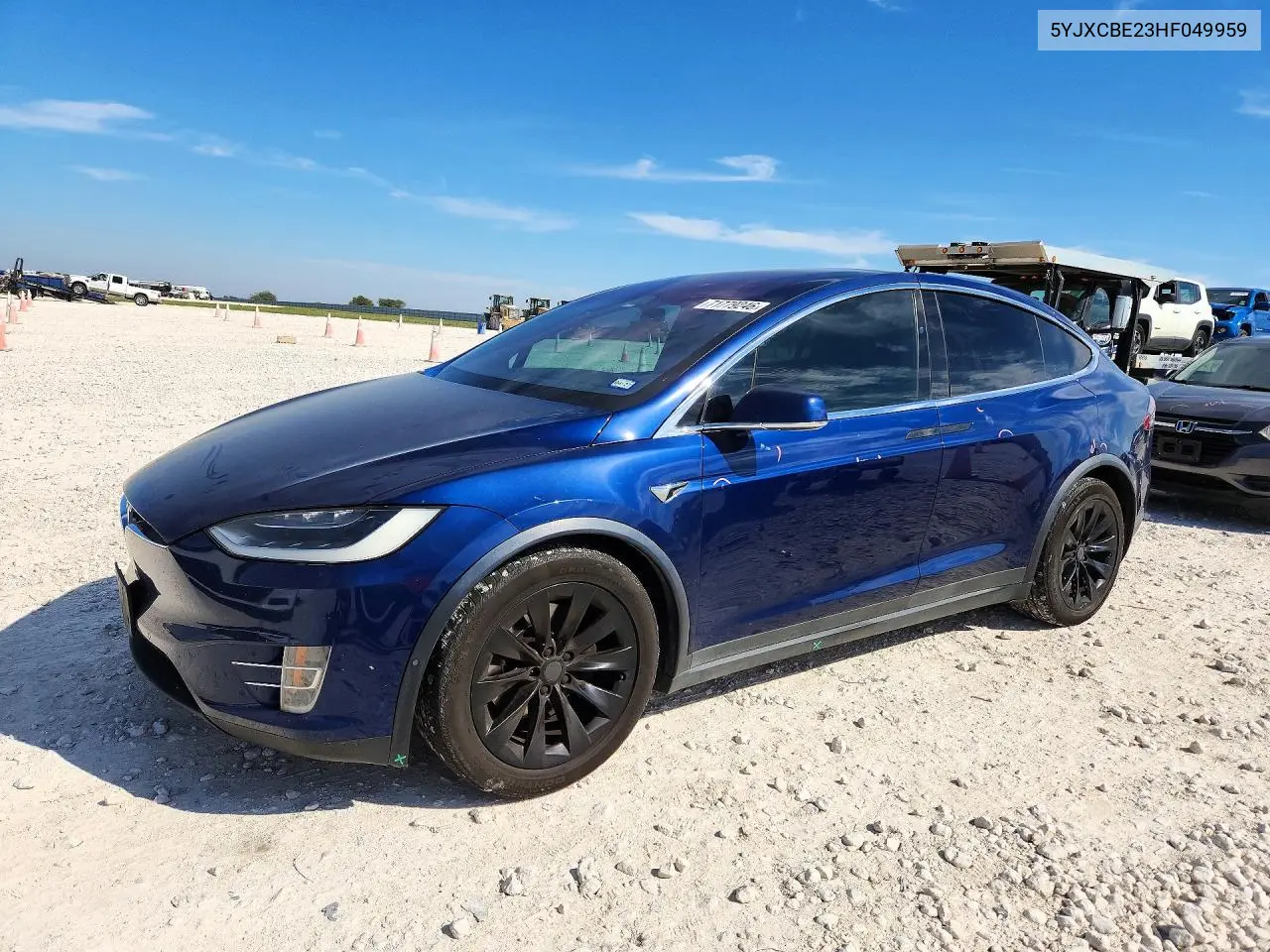 2017 Tesla Model X VIN 5YJXCBE23HF049959 фото 1