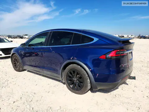 2017 Tesla Model X VIN 5YJXCBE23HF049959 фото 2
