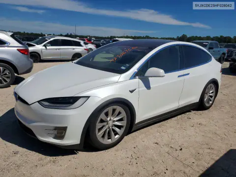 5YJXCDE25HF028042 — 2017 Tesla Model X, Мелкие вмятины и царапины, фото до ремонта