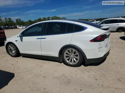 2017 Tesla Model X VIN 5YJXCDE25HF028042 фото 2