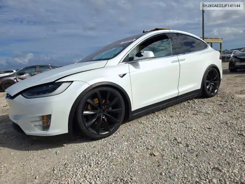 5YJXCAE22JF141144 — 2018 Tesla Model X, Подтопление, фото до ремонта