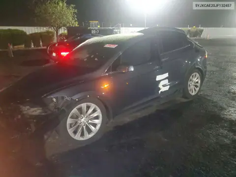 5YJXCAE20JF132457 — 2018 Tesla Model X, Передняя часть, фото до ремонта