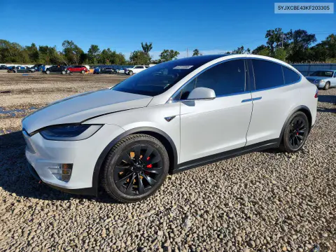 5YJXCBE43KF203305 — 2019 Tesla Model X, Подтопление, фото до ремонта