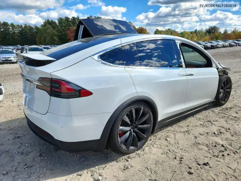 2020 Tesla Model X VIN 5YJXCDE46LF280618 фото 3