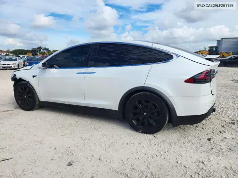 2020 Tesla Model X VIN 5YJXCAE29LF281159 фото 2
