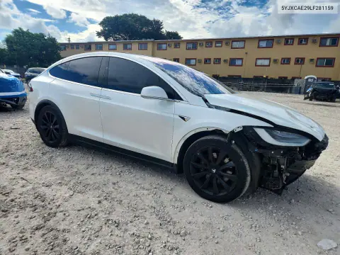 2020 Tesla Model X VIN 5YJXCAE29LF281159 фото 4