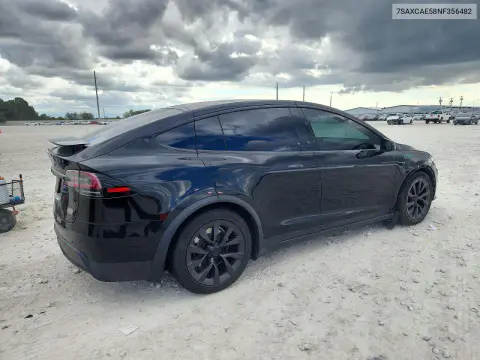 2022 Tesla Model X VIN 7SAXCAE58NF356482 фото 3