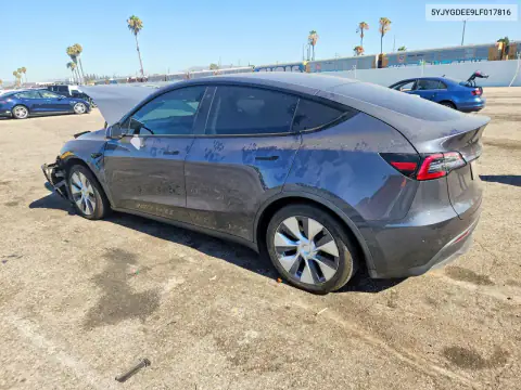 5YJYGDEE9LF017816 — 2020 Tesla Model Y, фото 2 с аукциона Copart 16.10.2026, Передняя часть