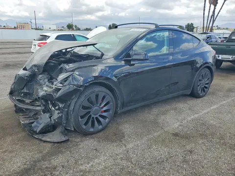 5YJYGDEF5MF216081 — 2021 Tesla Model Y, Передняя часть (Front End), фото до ремонта