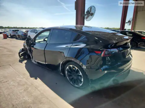 5YJYGDEE7MF245606 — 2021 Tesla Model Y, фото 2 с аукциона Copart 15.10.2026, Передняя часть
