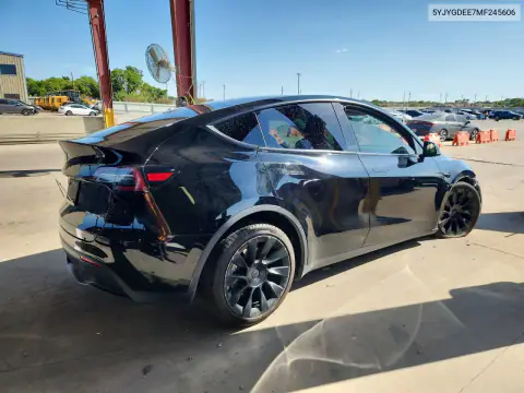 5YJYGDEE7MF245606 — 2021 Tesla Model Y, фото 3 с аукциона Copart 15.10.2026, Передняя часть